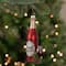 6" Matte Red Wine Country Glass Bottle Christmas Ornament